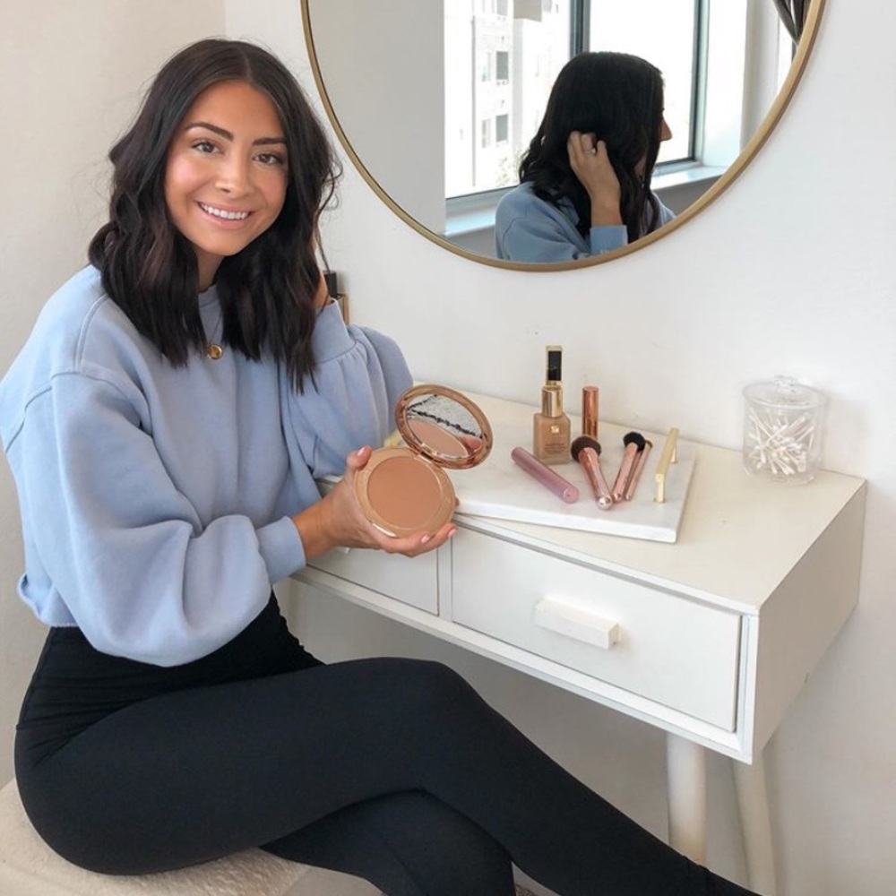 Nordstrom blue cropped sweatshirt